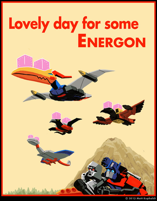 Illustration for article titled Transformers long for Energon as they invade classic Guinness ads